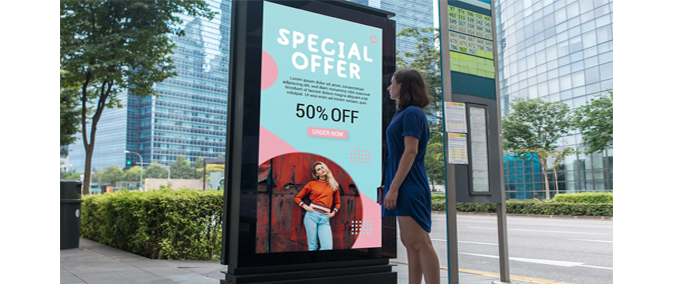 FREESTANDING DIGITAL POSTERS